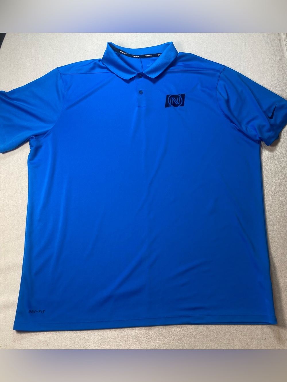 Nike Golf Blue Dri-FIT Polo size XXL